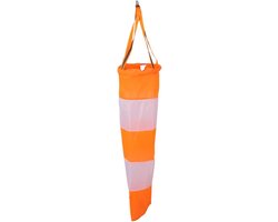 Nylon Windzak - Weerindicator - Windrichting Meten - Rip-stop Materiaal - 1 Meter - Rood Wit — afbeelding 5