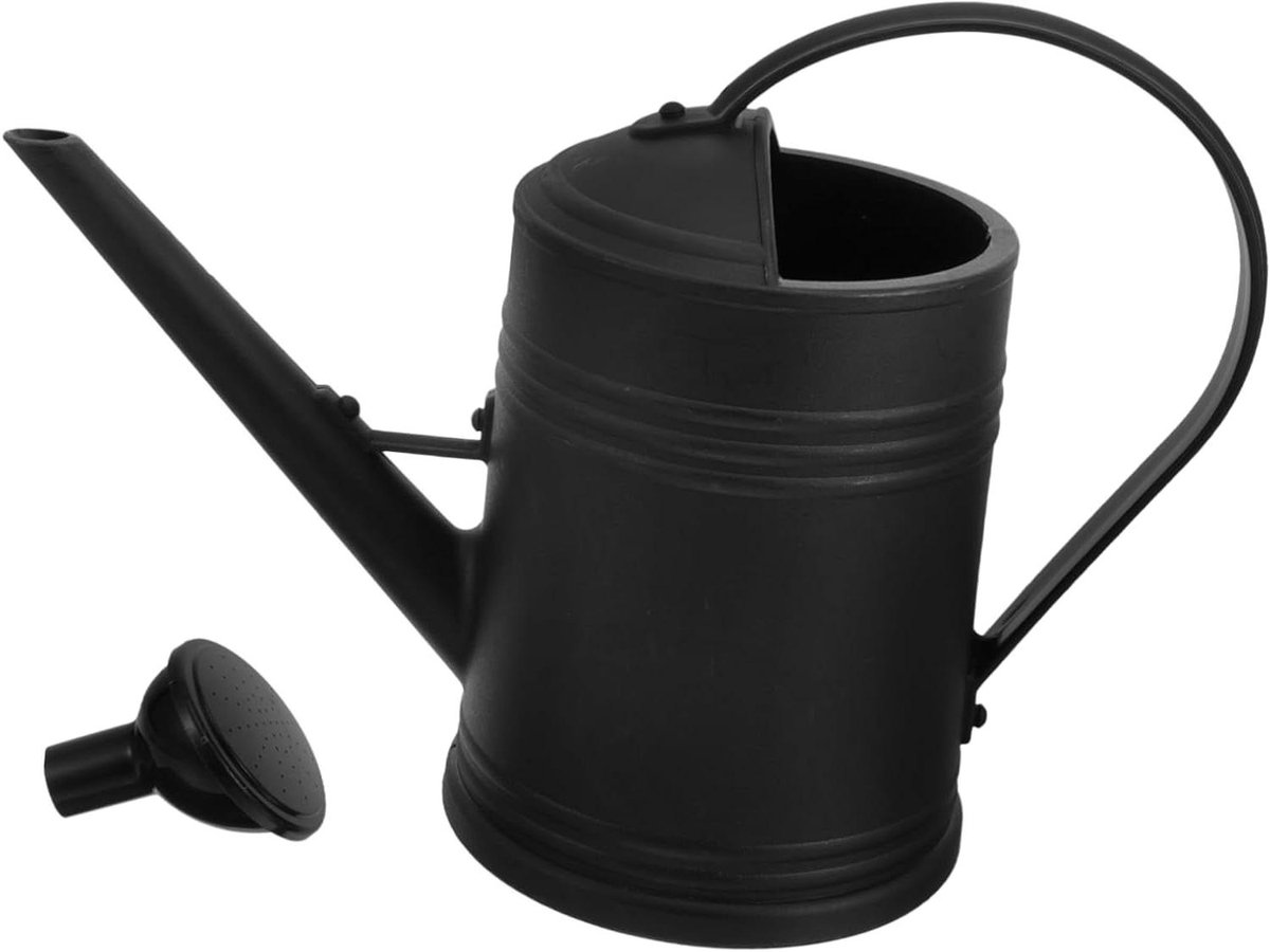 Kunststof Gieter - Waterkan Tuin - Planten Water Geven - Comfortabele Handgreep - 4 Liter - Zwart