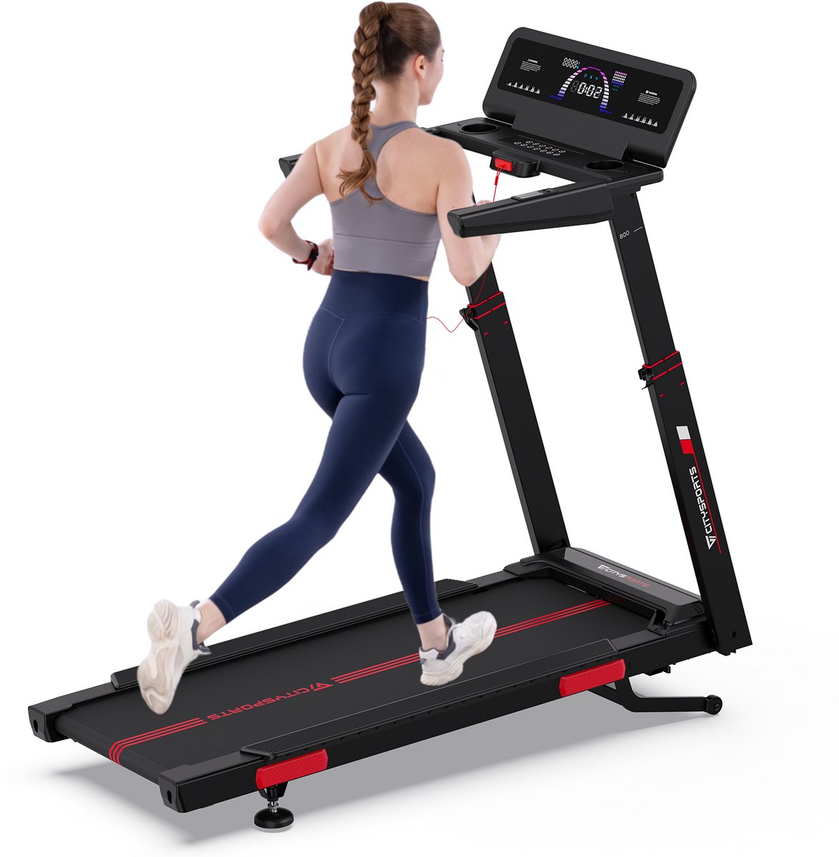 CITYSPORTS NB2 Loopband - Incline Loopband Inklapbaar - Walking Pad - Opvouwbare Wandelband - 1-16.5 km/u