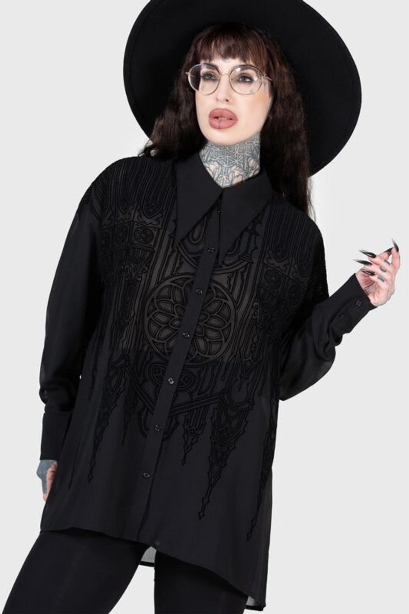 Killstar Gates Of Hell Dames Longsleeve - zwart - L