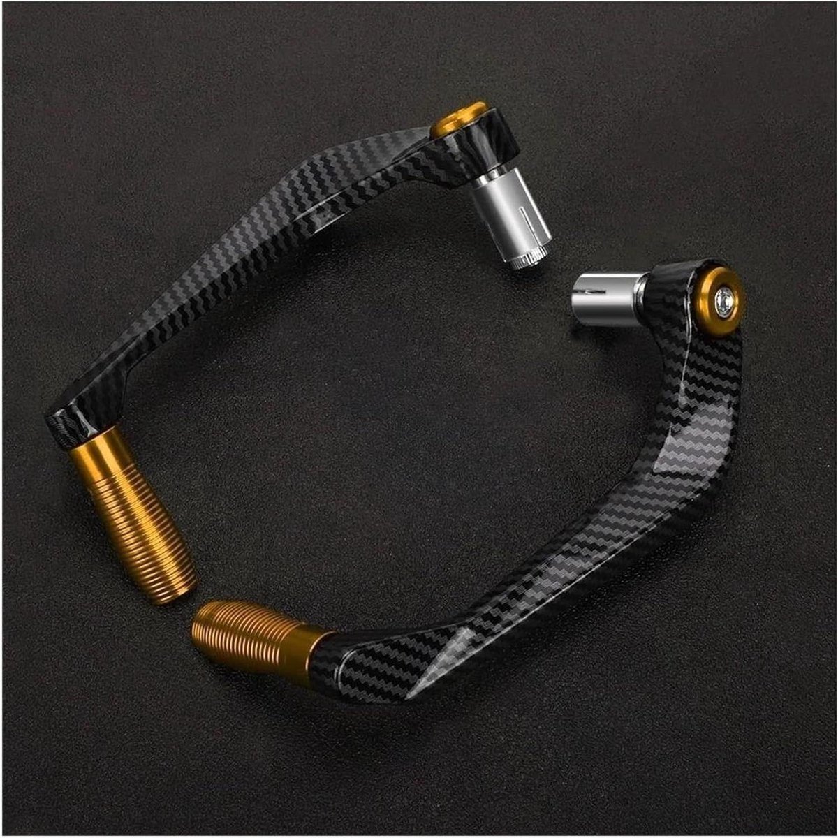 Motorfiets Handbeschermers - Stuurbescherming Hendels - Veiliger Rijden - CNC Aluminium Legering - 22mm Stuur - Goud