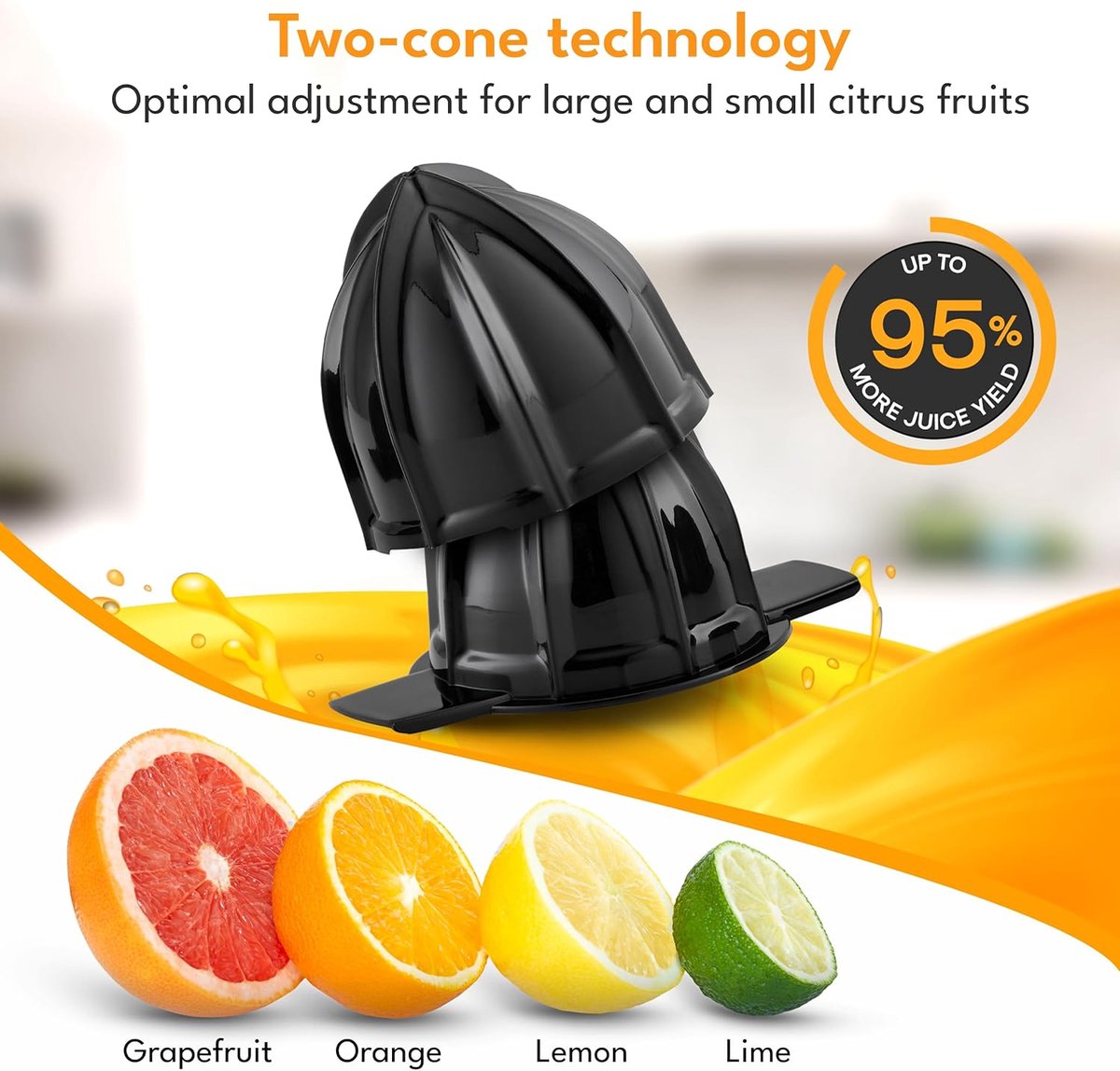 Swiss Haus CJ2240 Citruspers - 40W motor, 1L reservoir thumbnail 4