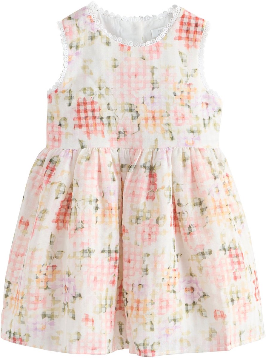 Next - Meisjes - Gebloemde feestjurk - Roze