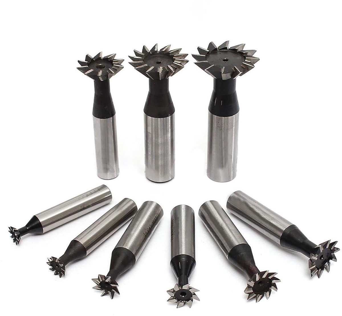Dovetail Groef Cutter 10mm - HSS End Mill voor CNC Bewerking met Rechte Schacht en 45° Hoek