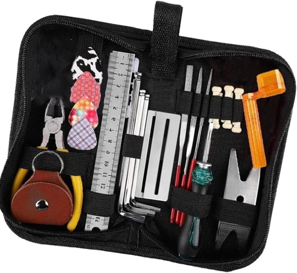 Gitaar Tool Kit - Gereedschapsset - Onderhoud en reparatie - Complete set - One Size - One Color