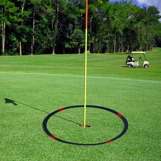 Golf Oefenringen - Golf Oefenhulpmiddel - Golfslag Verbeteren - Flexibel Vormbaar - Diameter tot 182 cm - Geel van GOLF — afbeelding 3