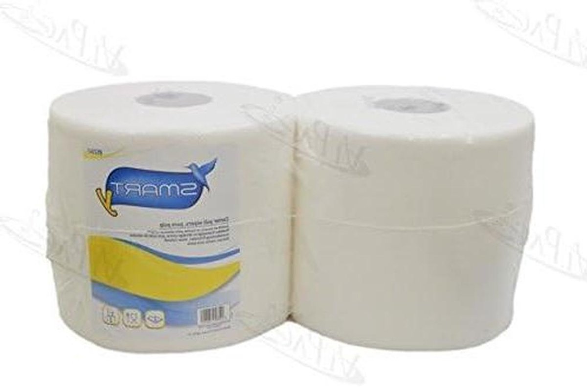Keukenrollen - Papierrollen - Huishoudelijk Gebruik - 2-laags Cellulose - 2 stuks - Wit