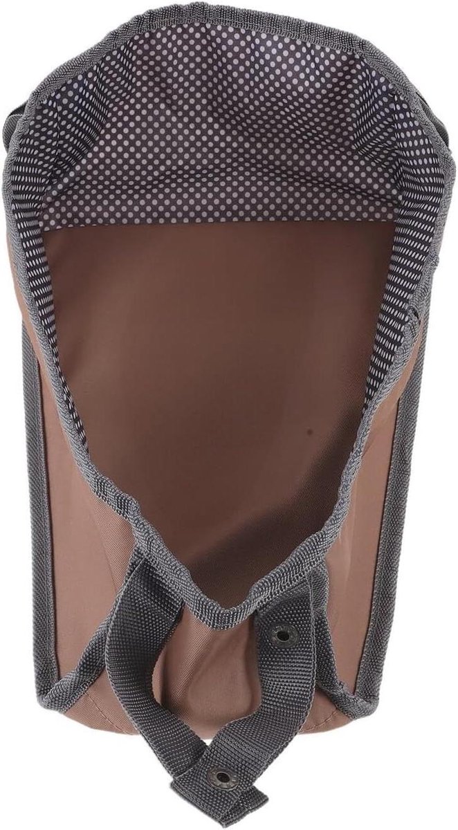 Kinderwagen Opbergmand - Ondermand Luiertas - Baby Benodigdheden Meenemen - Versterkte Constructie - 29 x 20 x 10 cm - Khaki