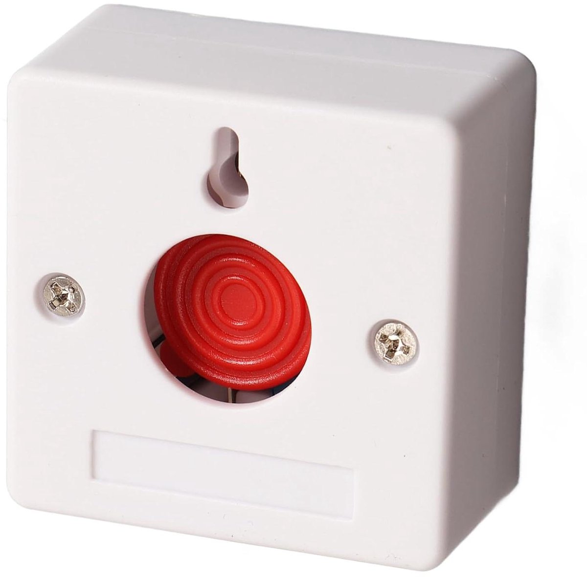 Noodstop Schakelaar - Paniekschakelaar Noodknop - Beveiligingssystemen Verbeteren - Directe Respons met Sleutel - 5.2 x 5.2 cm - Wit