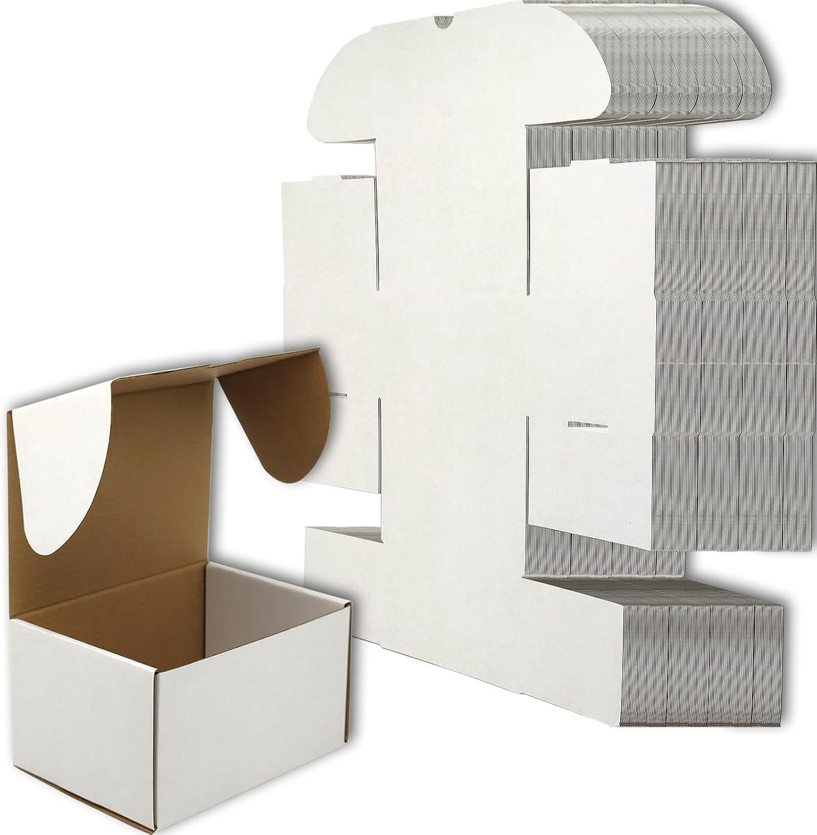 Verzenddoos met Bovenklep - Pakket Brievenbus - Sterke Doos - Postdoos - 15 Stuks - 300x230x150mm - Wit - van Imperatoris