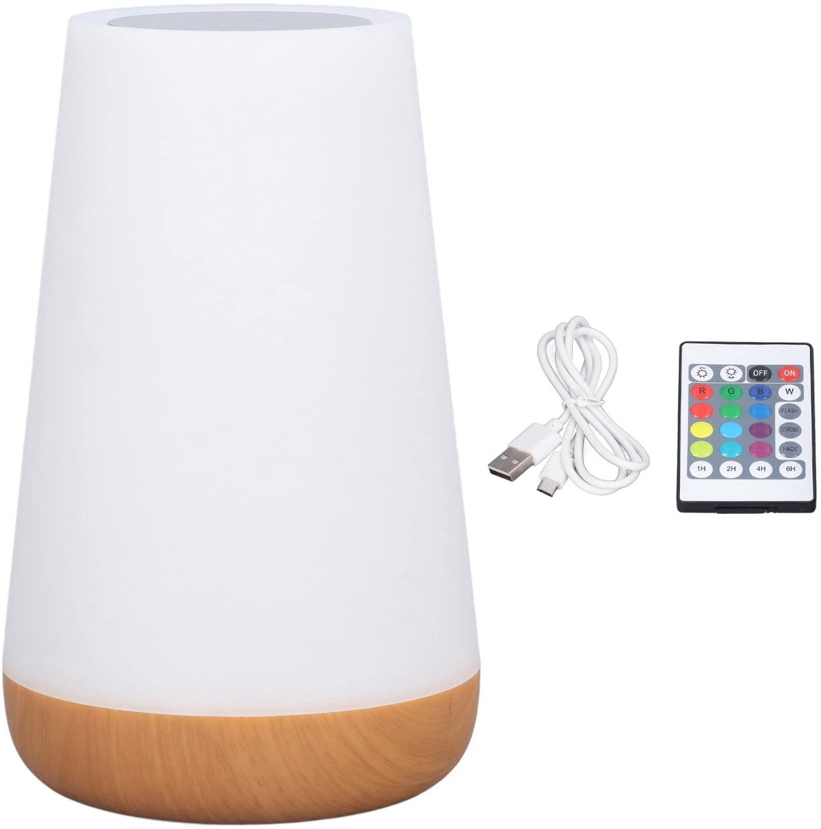 Allecto - RGB-kleur Veranderende Lamp - Draagbare Bedlampjes - Aanraaklamp met Afstandsbediening - Dimbaar en Oogvriendelijk - Perfect voor Slaapka...