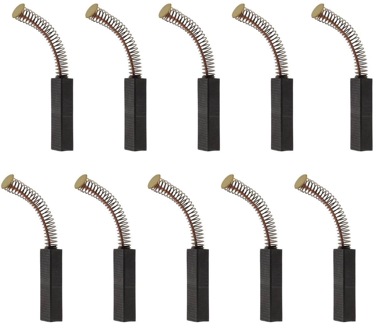 Allecto - Motor Koolborstels - Vervangingsset - 10 Stuks - Geschikt voor Stofzuiger en Mixer - Betrouwbaar en Duurzaam