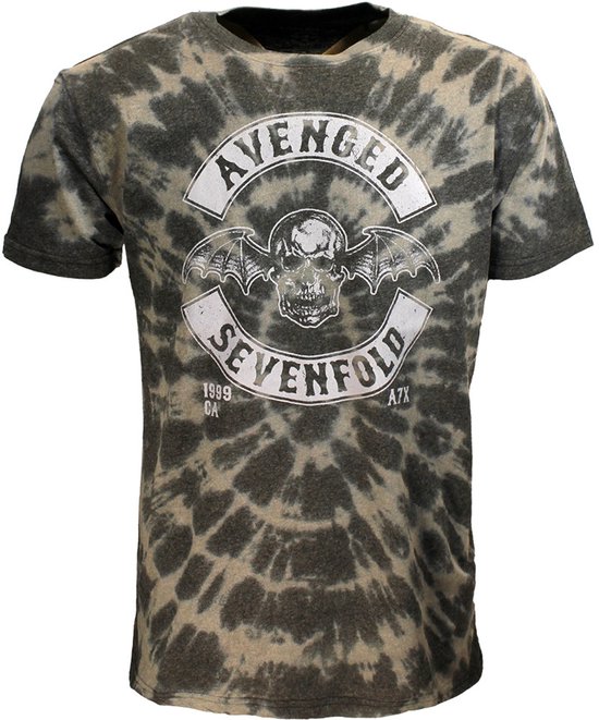 Avenged Sevenfold a7x Deathbat Crest Dip Dye T-shirt - Merchandise officielle