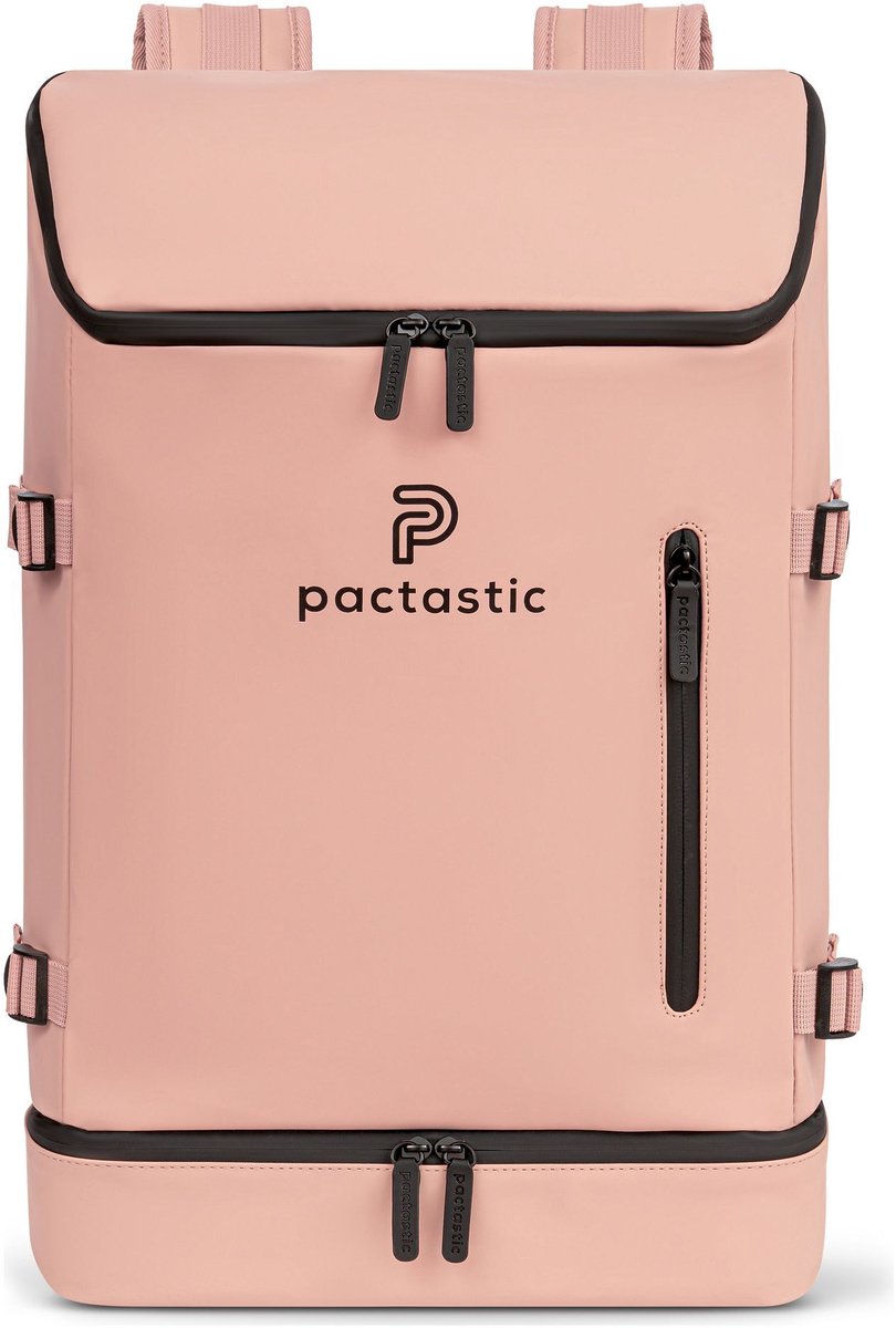 Pactastic Daypack Rugzak met laptopvak Urban Collection Zipper Backpack 50 cm 26L Rose Roze