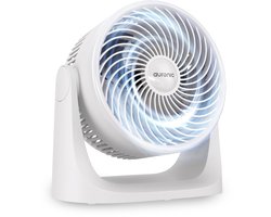 Auronic Tafelventilator – 3 Snelheden – Mini Ventilator – Vloerventilator – Muurmontage mogelijk – 41db – 90° Oscillatie – 7 Meter Luchtstroom – Wit