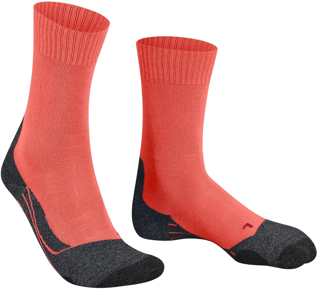 FALKE TK2 anti-blaar dik wol functioneel materiaal wandelsokken dames Oranje