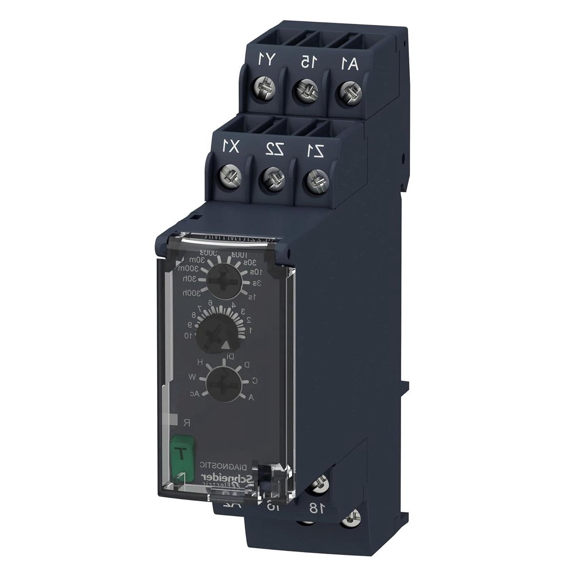 Multifunctionele Timer - Tijdrelais Timer Relais - Automatisering Instellen - Breed Tijdinterval - 9.5 x 8.2 x 2.6 cm - Grijs
