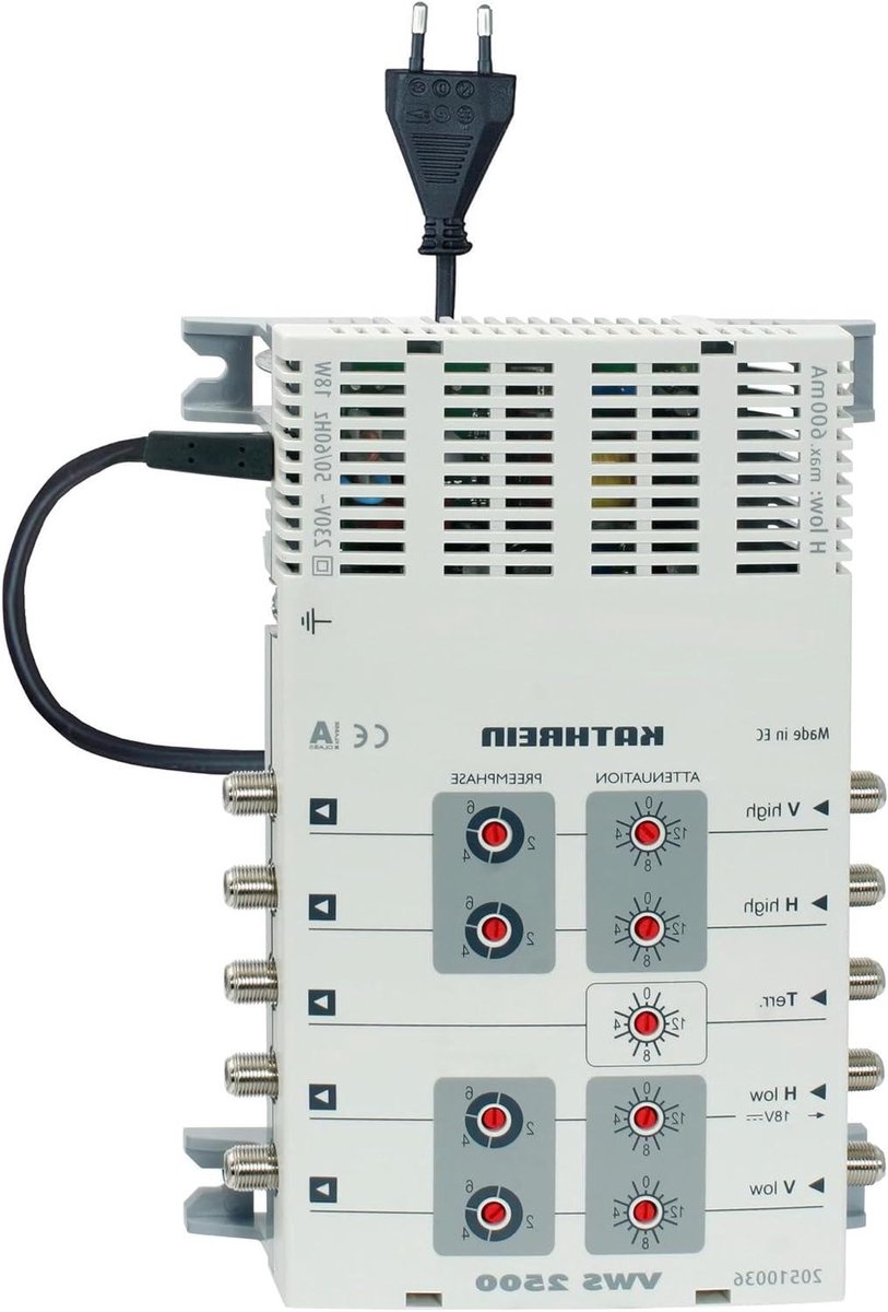 TV Signaalversterker - Signaalbooster Antenne - Betere TV Ontvangst - Opbouwmontage - 148 x 205 mm - Grijs