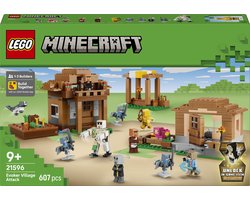 LEGO Minecraft Oproeper Dorpsaanval Speelgoed voor Kinderen met 11 Figuren uit de Videogame 21596