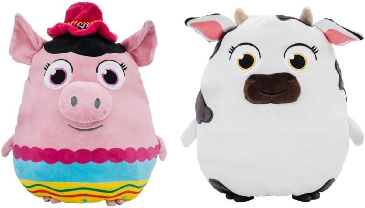 Pluche Dier Omkeerbaar - Knuffel 2-in-1 - Kinderen Spelen - Twee Personages - 25 cm - Meerkleurig