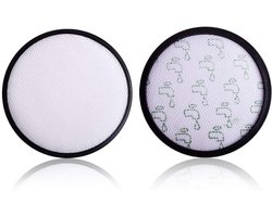 2 stuks filters - 2 ronde filterelementen - compatibel met Rowenta Cyclonic X-Trem Power stofzuiger (RO69 XX)