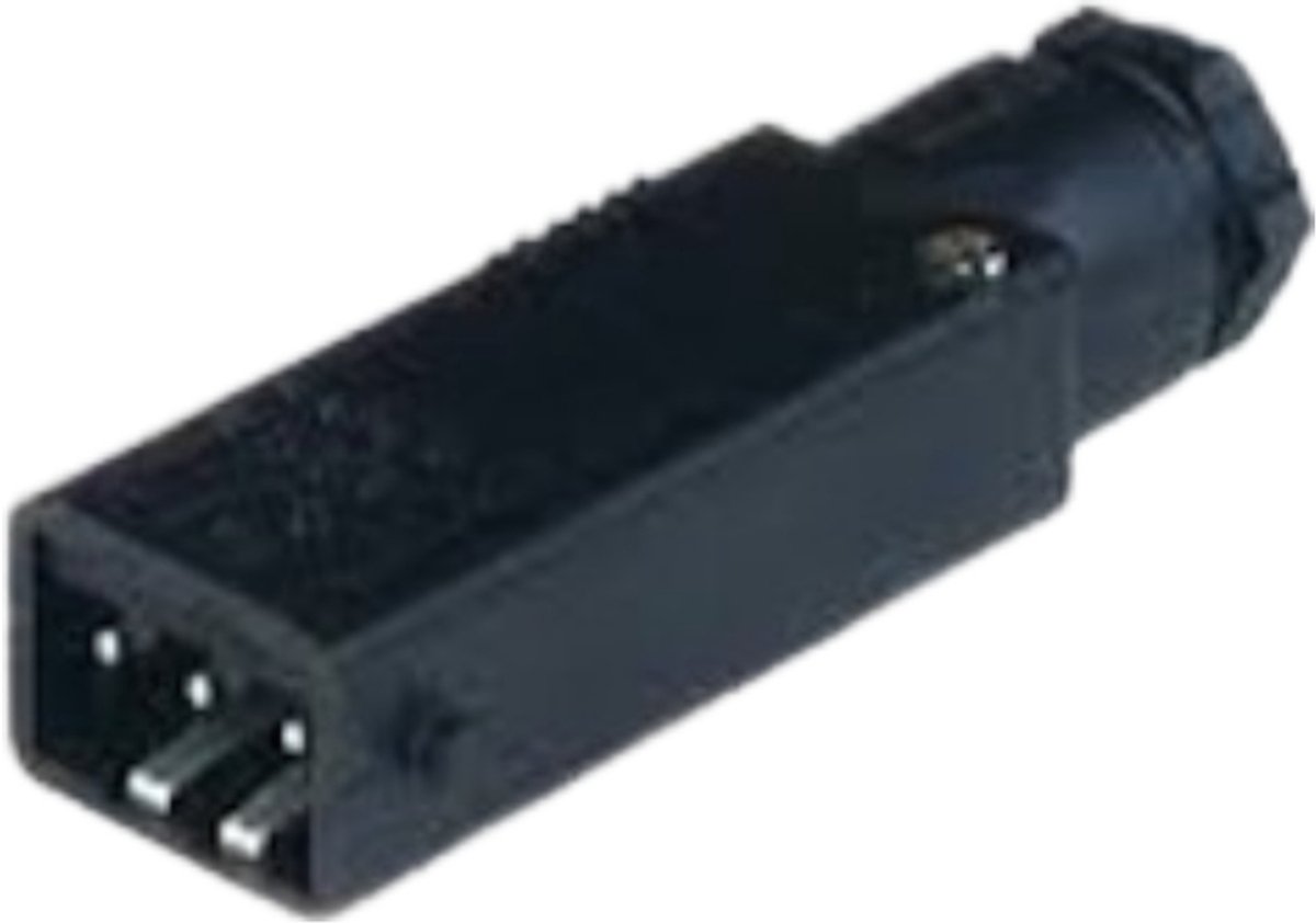 Belden STAS 3 N Black HIR CABLE PLUG MALE 3P ZWART per 5