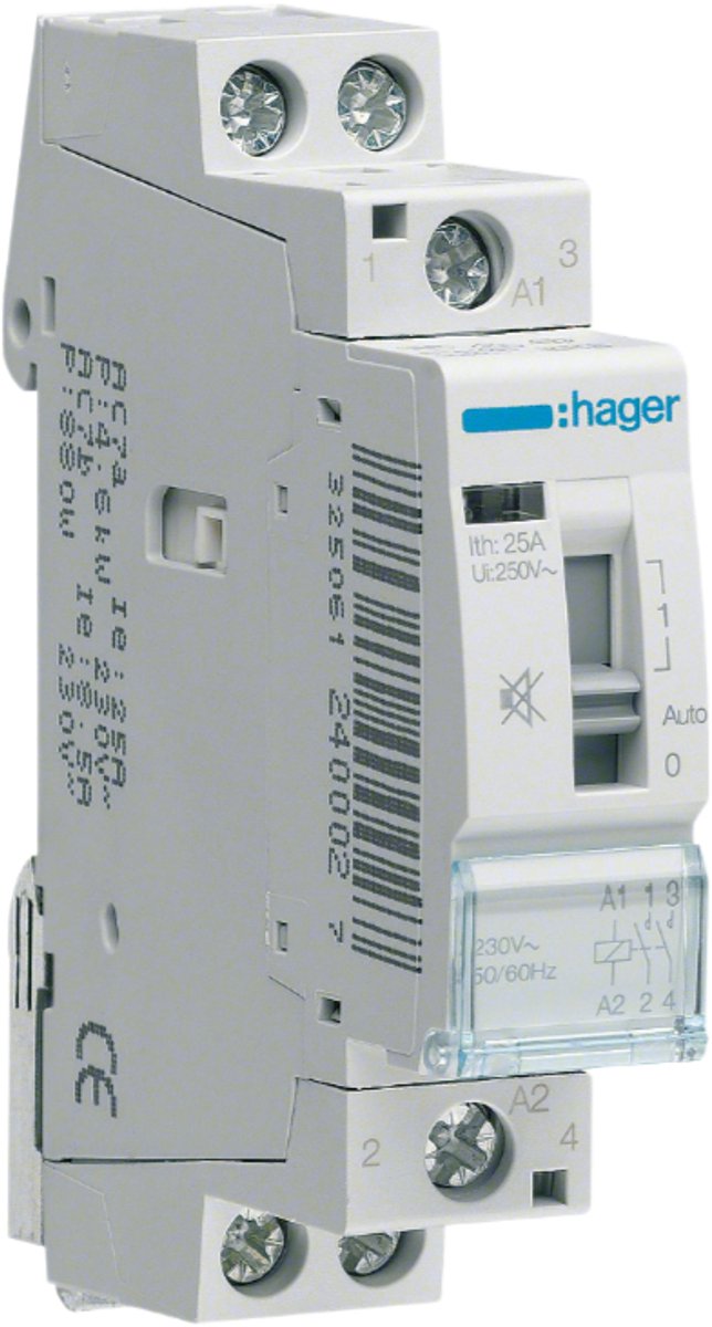 Hager Magn.Sch25A Hb 2M 24V Dc Erd225Sdc