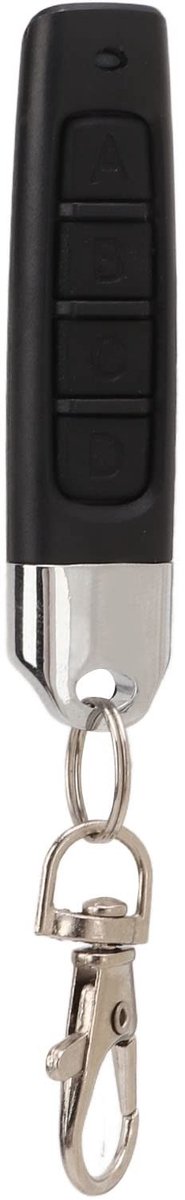 Allecto - Garagedeuropener - Afstandsbediening - Antidiefstal - Sleutel met Leren Knop - 433,92 MHz - Ideaal voor Auto en Garage - Compact formaat