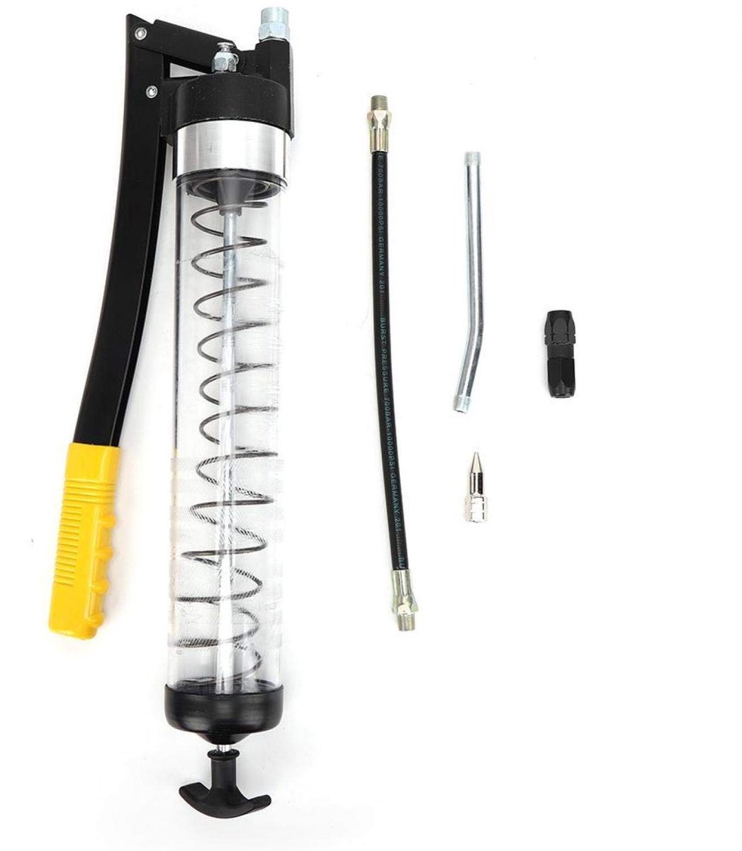 Allecto - Vetpistool - 6000PSI Vetpistool - Draagbaar autoaccessoire - Transparante buis - Autogereedschap - Geschikt voor auto-onderhoud - Kleur: ...