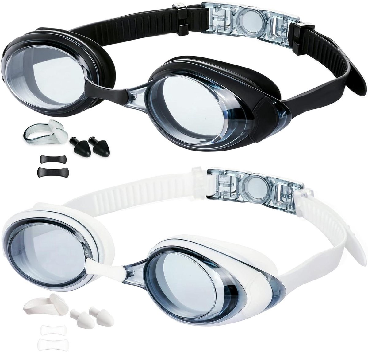 Zwembril Set - Zwem Goggles - Bescherming Tijdens Zwemmen - Anti-condens Geen Lekkage - 5.84 x 3.81 x 2.54 cm