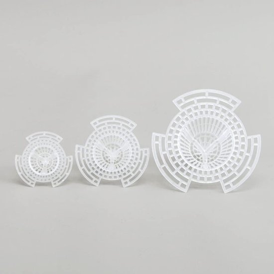 Bloempot Gaas Pads - 15 Stuks - 3 Maten - Drainageschermen - Bloempot Gaasafdekking - Voorkomt Bodem Lekkage - Bloempot Gaas Pakking - Bbloempotmat - Gaas Tuinmat - Drainage En Ventilatie - Kegel - Geschikt Voor Tuinplanten Potten - Transparant — afbeelding 3