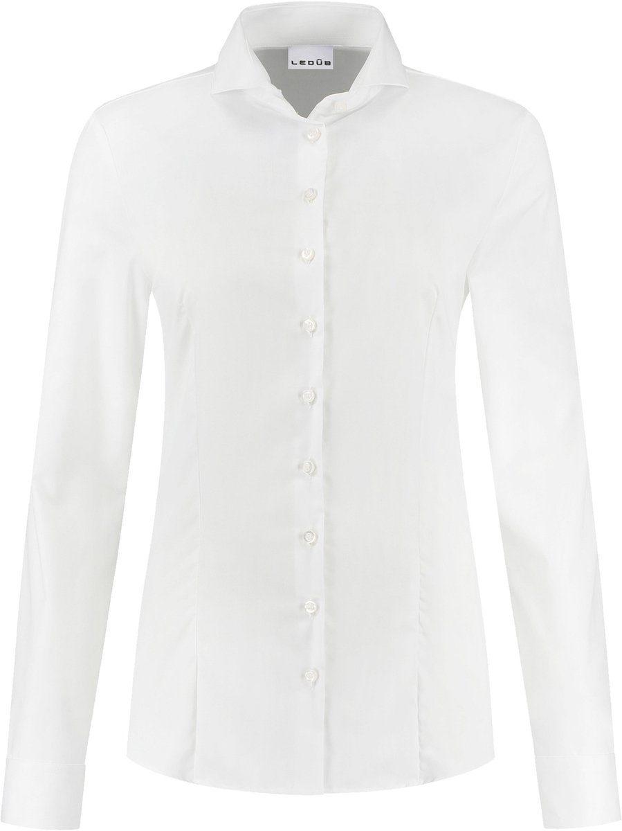 Ledub dames blouse Roos - popeline - wit
