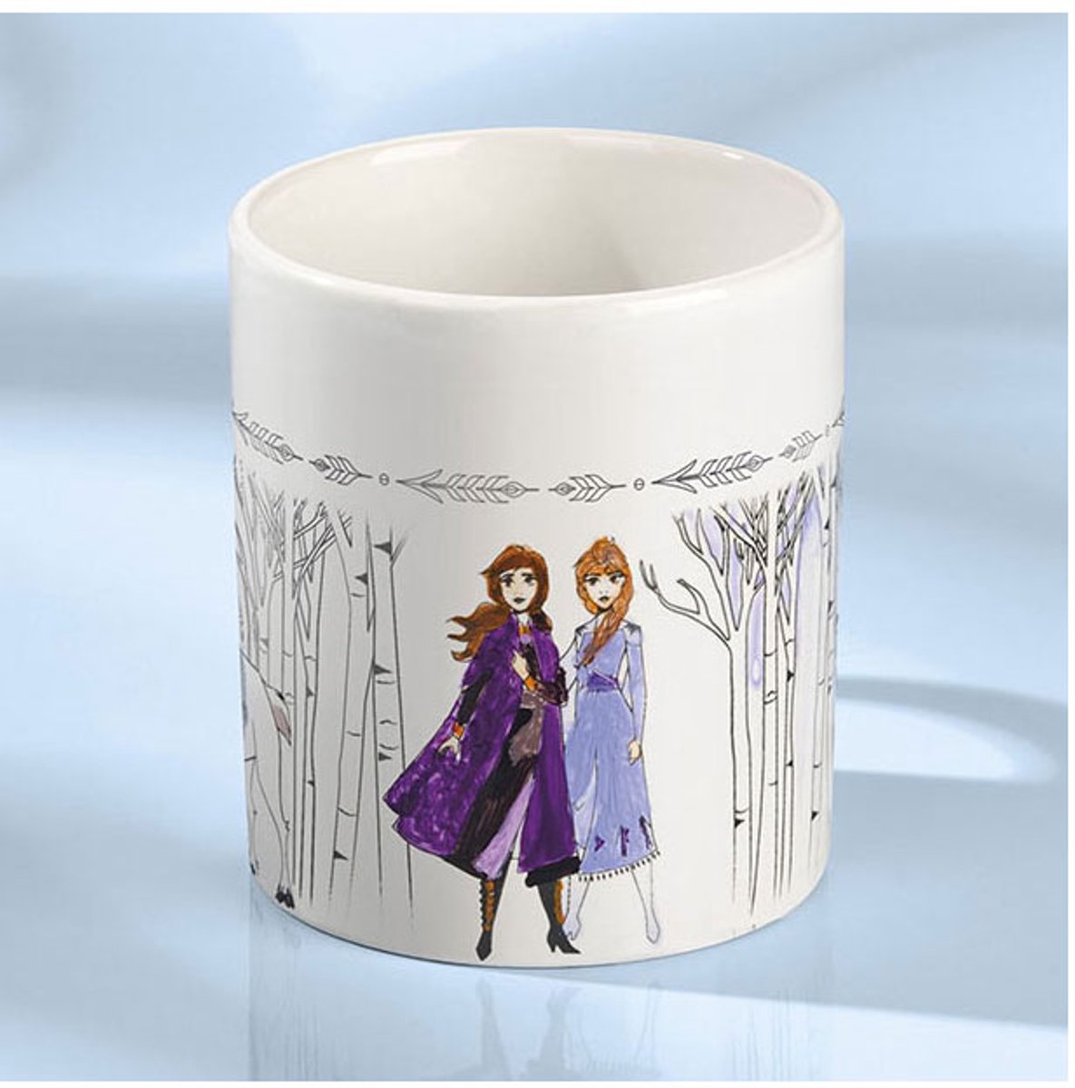 Disney Frozen mok beschilderen inkleur beker Totum speelgoed meisjes - wit keramiek incl. verfstrip en penseeltje - cadeautip knutselen — afbeelding 14