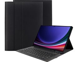 Just in Case tablet Hoes met Toetsenbord geschikt voor Samsung Galaxy Tab S10 Ultra / Tab S9 Ultra 14.6 inch - QWERTY Bluetooth Keyboard Case - Zwart