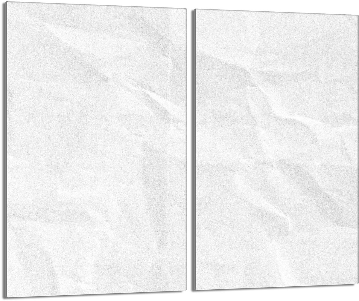 TMK ArtDeko - Kookplaat Achterwand - Glas - Wit - 2x30x52 cm