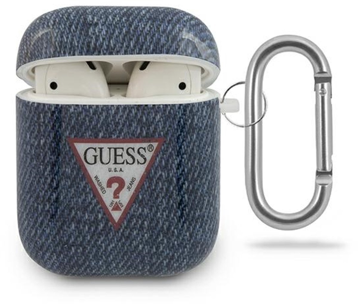 Guess AirPods 1 /2 case - marine / donkerblauwe Jeans Collectie