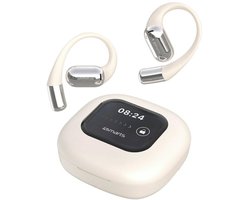 4smarts SkyBuds OWS - Bluetooth Koptelefoon - AI Scherm - Open-Ear Design - Beige