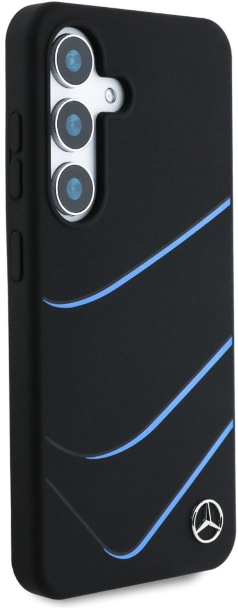 Mercedes Case Silicone Contrasterende Curves Voor Samsung Galaxy S25 Voor Magsafe van Merkloos — afbeelding 2