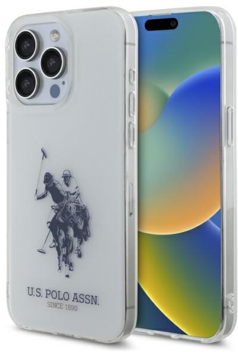 U.s. Polo Assn. Hoesje Iphone 15 Pro Max 6.7 Glanzend Groot Logo