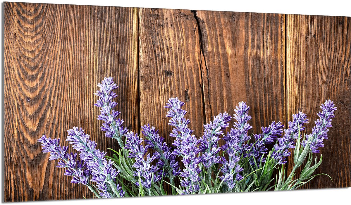 TMK ArtDeko - Glas Plaat Bescherming Kookplaat - 90x52 cm - Lavendel