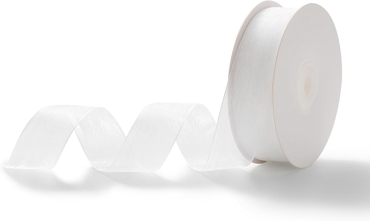 Elegante Organza Ribbons voor Trouwen en Cadeaus - Witte Versiering en Decoratie