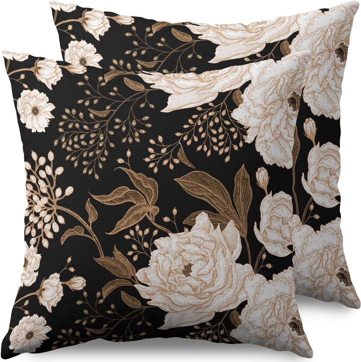 Decoratieve Kussenhoezen - Bloemen Planten - Woonkamer Decoratie - Dubbelzijdig Bedrukt - 