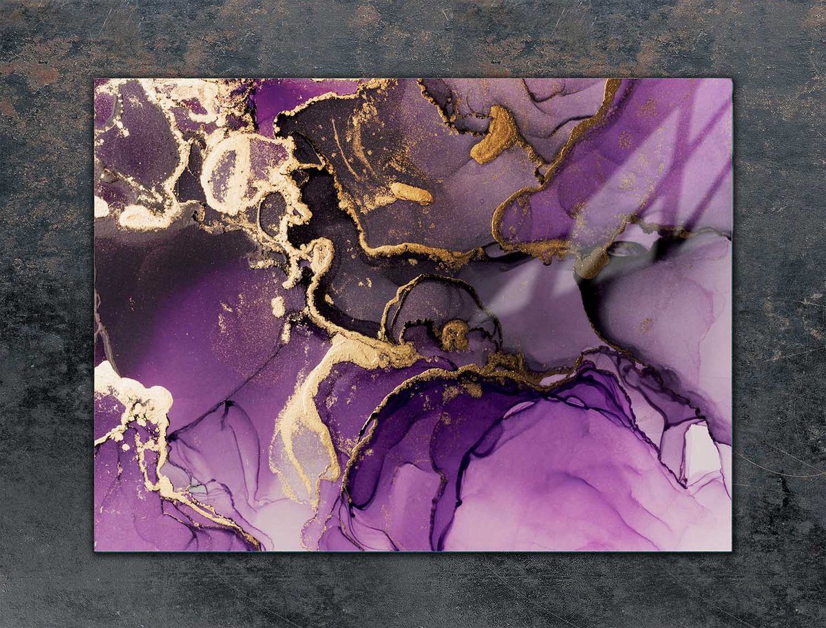 TMK ArtDeko - Snijplank - Glas - Fuchsia - 70x52 cm