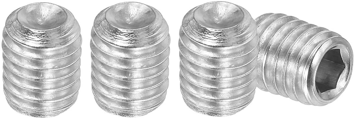 Set van 20 Verstelbare Schroeven M8 x 10mm, Roestvrij Staal Hexagon Schroeven voor Deuren, Lampen en Meubelreparatie