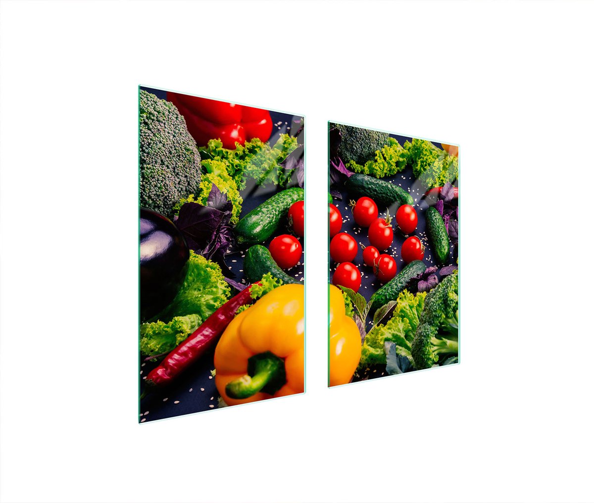 TMK ArtDeko - Snijplank - Glas - 65x52 cm - Warme Motief