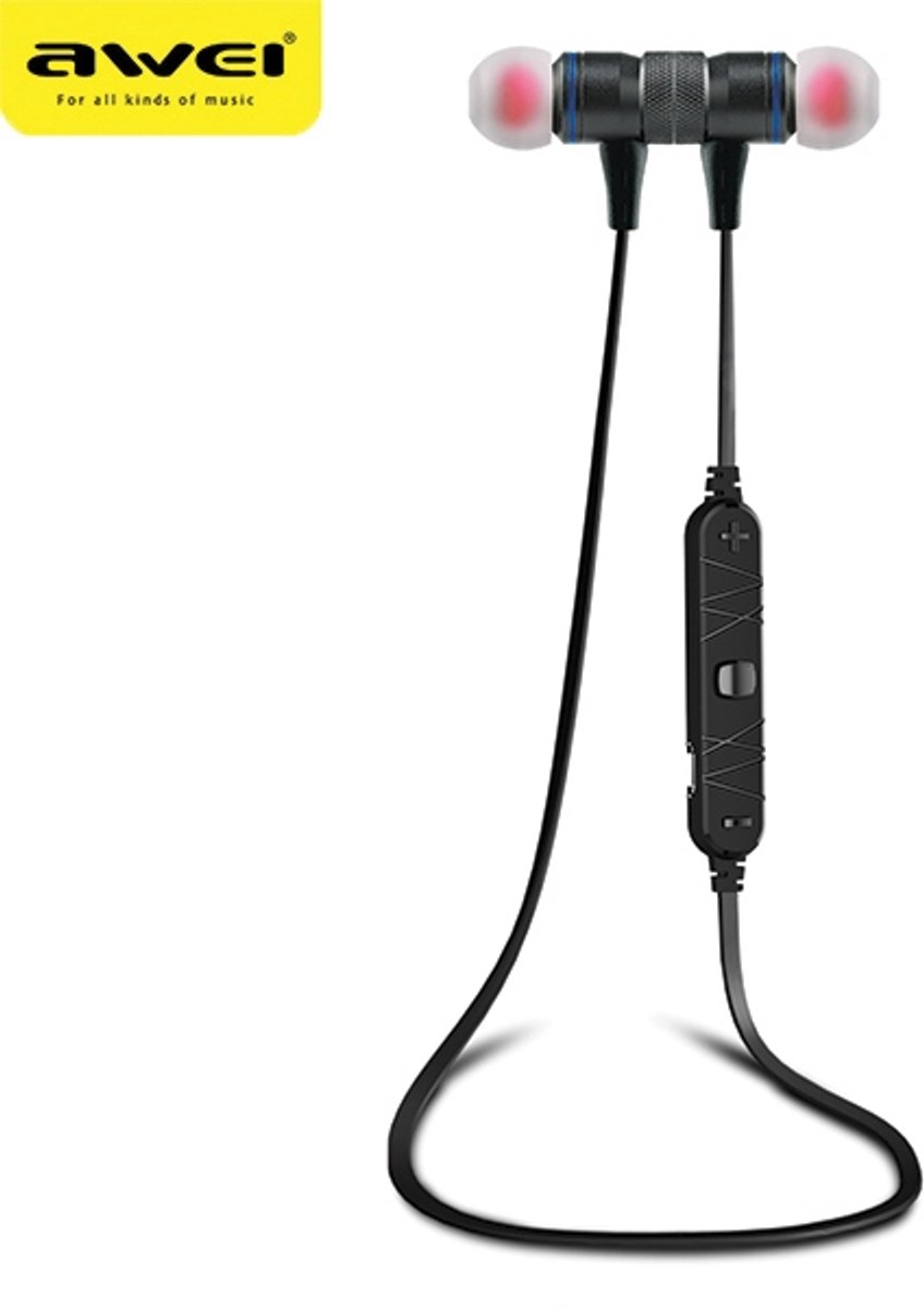 AWEI Sport - Bluetooth Hoofdtelefoon - Magnetisch - Zwart