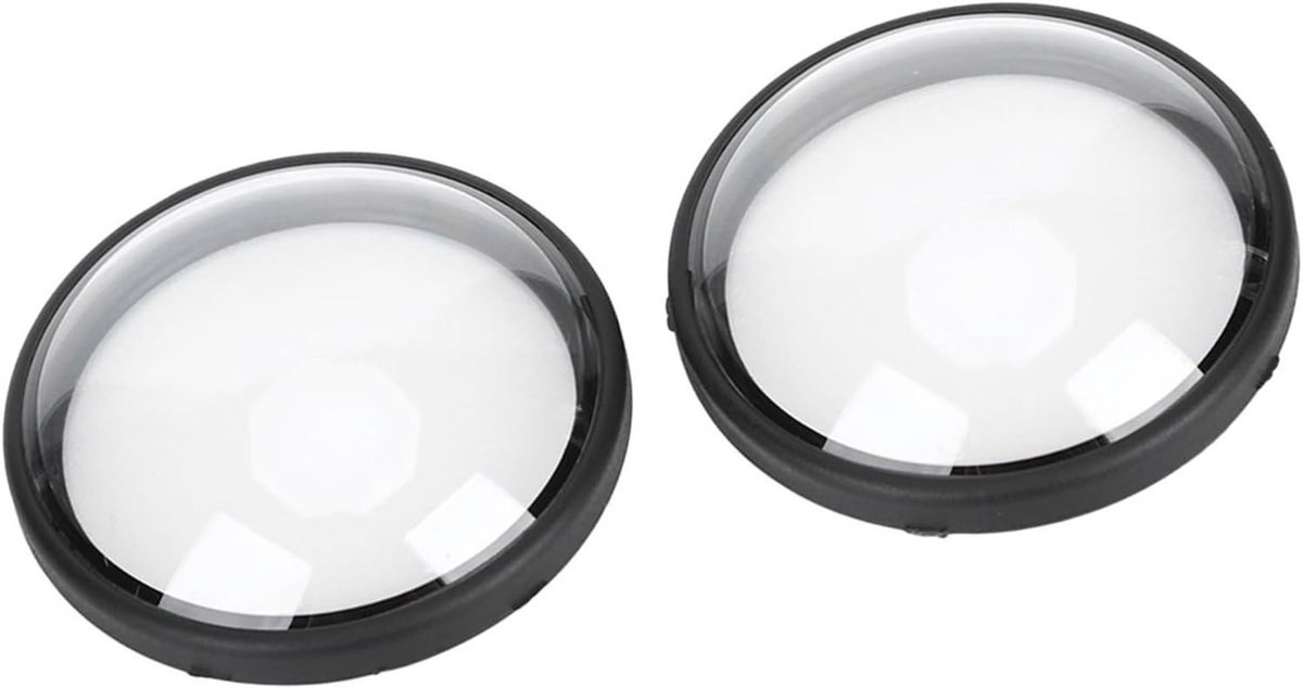 Lensafdekking voor Actiecamera - 2 Stuks, Krasbestendig Optisch Glas, Eenvoudige Installatie, Geschikt voor Avontuurlijke Sporten en Helder Filmen