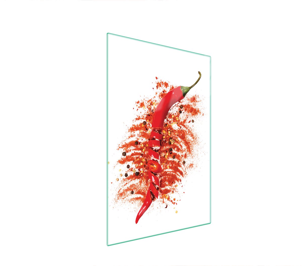 TMK ArtDeko - Snijplank - 35x52 cm - Chilli - Glas