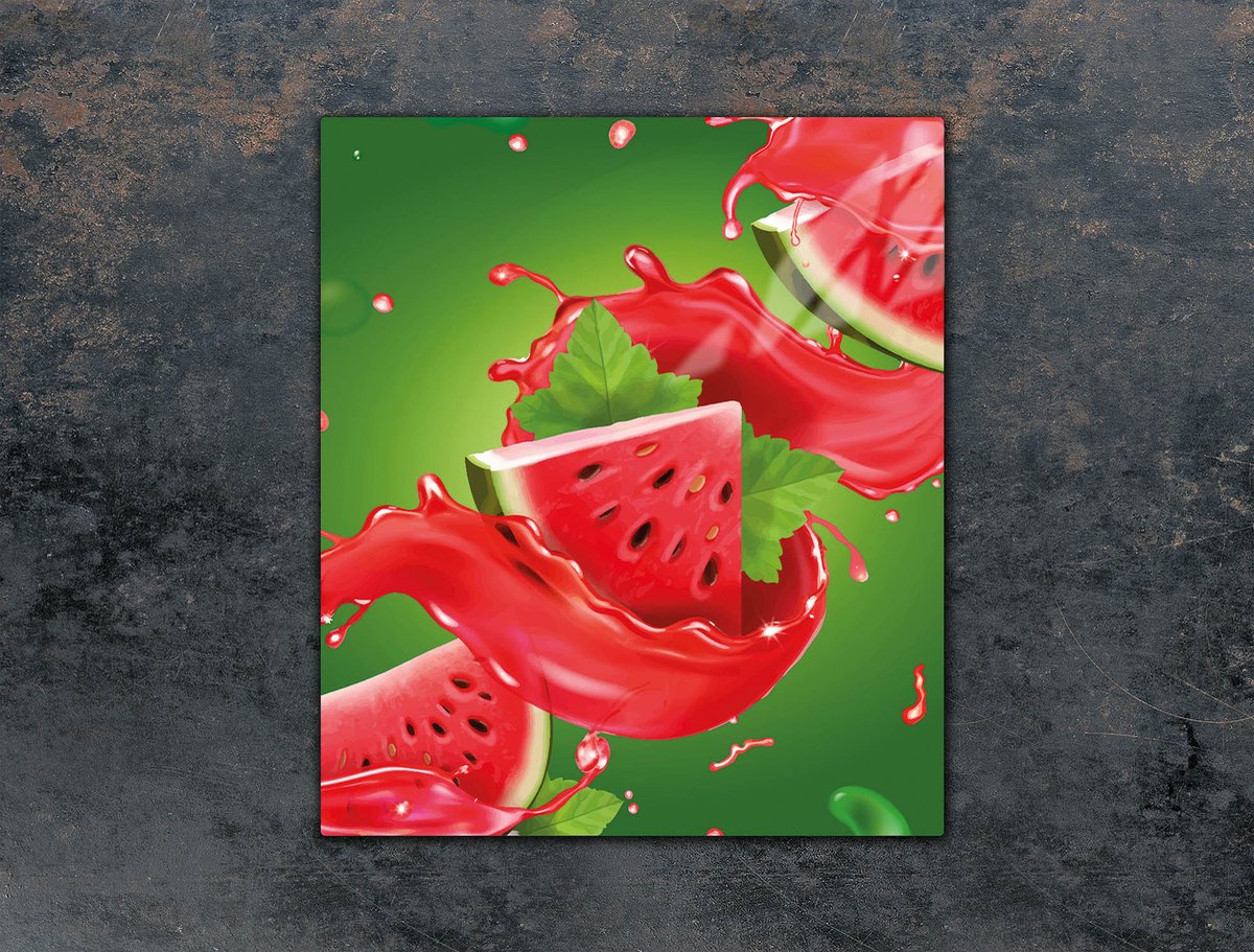 TMK ArtDeko - Snijplank - 45x52 cm - Arbuzenmotief - Gehard Glas