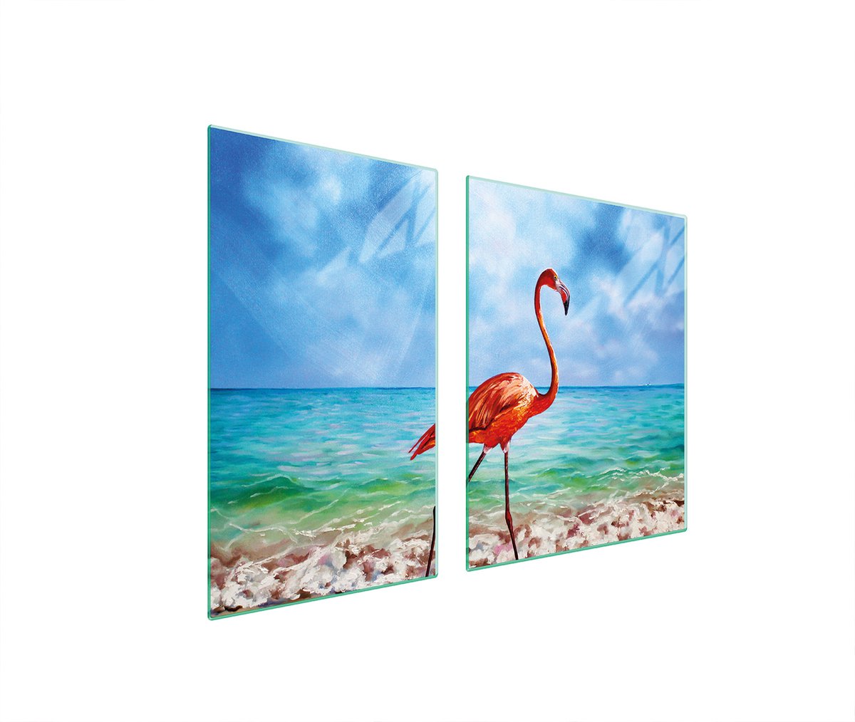 TMK ArtDeko - Snijplank - Glas - 100x52 cm - Flaming